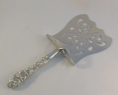 Forget Me Not by Stieff Sterling Handle Hooded Asparagus Server-Custom Made-9" - Image 1 of 4