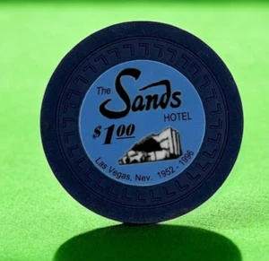 SANDS HOTEL CASINO LAS VEGAS $1 FANTASY TRIBUTE CHIP - Picture 1 of 4