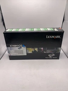 Genuine Lexmark X748H1CG Cyan High Yield Return Print Toner Cartridge - Picture 1 of 3
