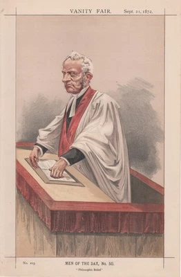 Антикварная литография Артура Пенрина Стэнли из Vanity Fair Clergy, 1872 г. - Изображение 1 из 2