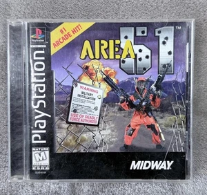 Vintage 90s Area 51 Sony PlayStation PS1 Video Game Midway Arcade Hits M Rated - Picture 1 of 3