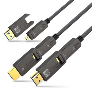 Bifale 8K Glasfaser HDMI 2.1 Kabel 25 Fuß abnehmbar 48 Gbit/s 8K60 4K120 eARC - Bild 1 von 2