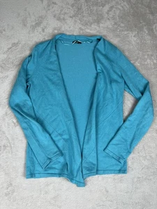 Cárdigan Suéter J.McLaughlin Para Mujer Pequeño Azul Teal Ligero Frente Abierto Suave - Imagen 1 de 11
