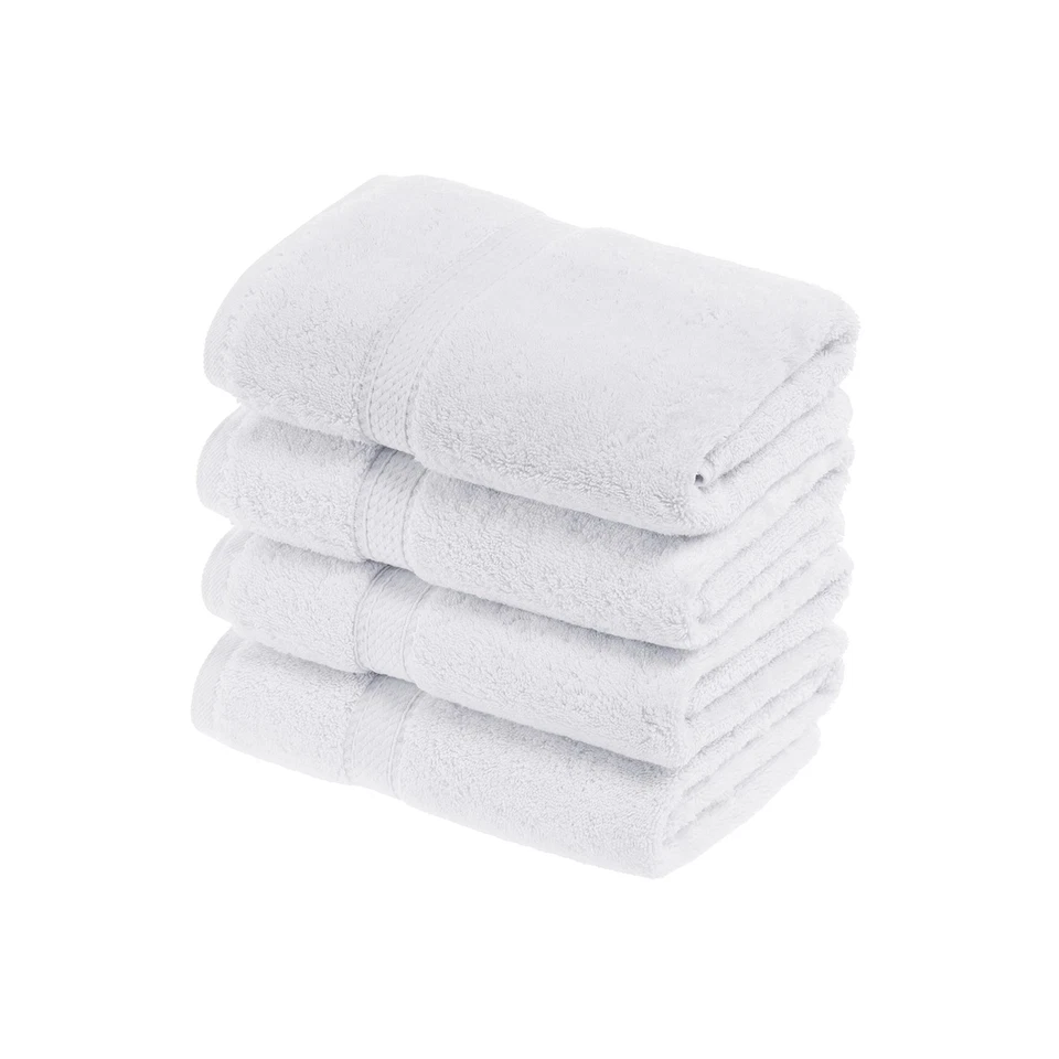 Egyptian Cotton Pile Hand Towel Set of 4, Ultra Soft Luxury Towels, Thick Plu... - Image 1 of 4