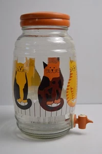 Tarro de té de sol con caño de gatito gato gatito de colección nuevo con etiquetas e inserto blanco piquete cerca felino - Imagen 1 de 13