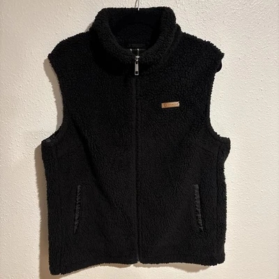 Chaleco polar negro Sage Collective cremallera para mujer L negro blanco forrado a cuadros Foto 1 de 4