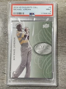 2013 2014 UD Exquisite PGA golf Michael Jordan basecard /125 card PSA 9 MINT !!! - Picture 1 of 2