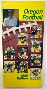 1988 Oregon Ducks Football Media Press Information Radio TV Guide Yearbook Book - Picture 1 of 4