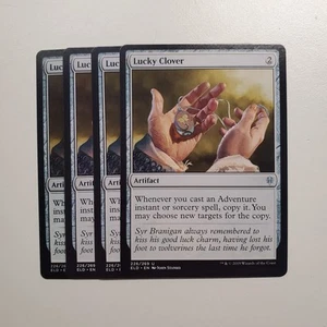 MTG Magic 4x Trifoglio Fortunato Trono di Eldraine quasi nuovo - Foto 1 di 1