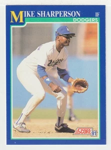 Mike Sharperson - Los Angeles Dodgers (MLB) 1991 Score Baseball # 546 - Mint - Picture 1 of 1