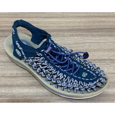 Keen Sandals Women 10 Blue Purple Uneek Poseidon Paracord Gorpcore Hiking Camp - Image 1 of 4