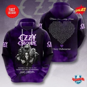 Black Sabath x Ozy Osbourne 3D Hoodie Full Size Gift For Fan - Picture 1 of 2