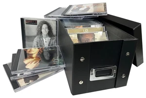 Lote de estuches negros para joyas de CD CheckOutStore (tiene capacidad para 29 estuches) - Imagen 1 de 8