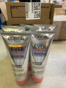 5) Loreal Ever Pure Sulfate Free Glossing Shampoo & Conditioner 6.8 fl oz each - Picture 1 of 2