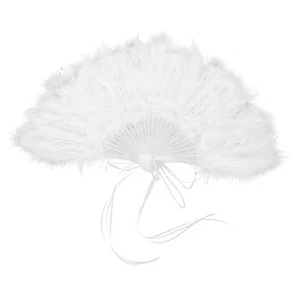 Wedding Plume Fan Bridal Handheld Fan for Women wedding plume fan party fan - Picture 1 of 12