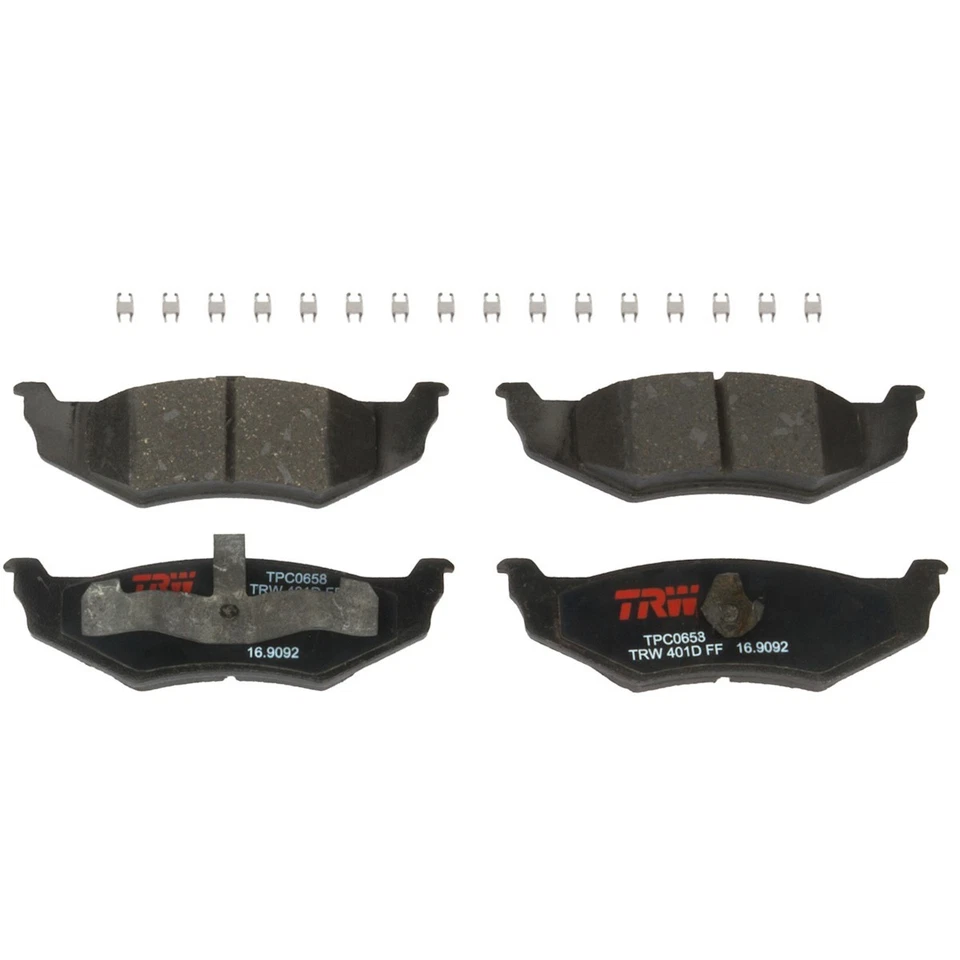 Juego de pastillas de freno traseras TXH0658 TRW de 2 ruedas para 300 Chrysler 300M Dodge Intrepid Foto 1 de 1