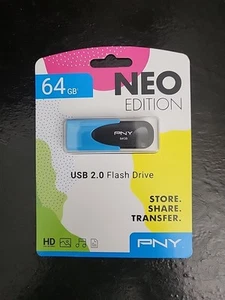PNY  USB 2.0 Flash Drive Neo Edition , 64GB - Picture 1 of 2