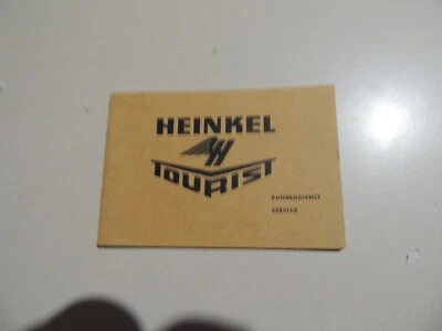 Heinkel Tourist 175 ccm (103A-2) Kundendienst Service heft 07.1960 - Bild 1 von 4