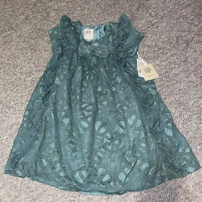 Nuevo con etiquetas Vestido Laura Ashley London Elegante Niñas Encaje Volantes Talla 5 A2 Foto 1 de 4
