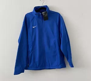 Nike Sphere Woven mittelschwere wasserabweisende blaue Herrenjacke mit Kapuze Größe Large - Bild 1 von 2