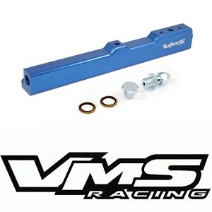 VMS RACING BLUE FUEL RAIL FOR HONDA CIVIC CRX DELSOL D SERIES ONLY