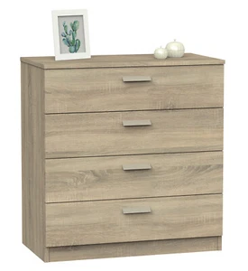 Cajonera 4 cajones habitacion juvenil infantil matrimonio en Cambrian 78x74x40cm - Imagen 1 de 4