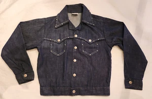 Billy the Kid Permanent Press Kids Blue Snap Front Jacket Size Medium (10-12) - Picture 1 of 9