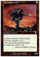 7th Edition Phyrexian Hulk - Foil x1 Moderate Play, English Magic Mtg M:tG