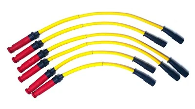 Juego de cables de bujía amarilla Dodge Minivan V6 3,3/3,8 L alto rendimiento 10 mm 58371 Foto 1 de 2