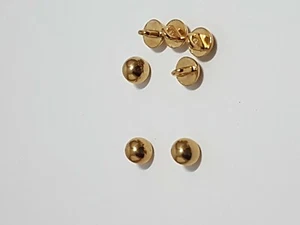 Buttons For Sewing 7 pcs  new gold stude 0.5cm - Picture 1 of 1