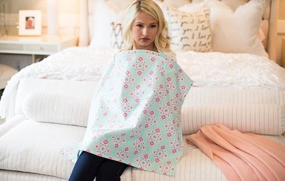 CUBIERTAS DE UBRE "NUEVOS DISEÑOS" FUNDA DE LACTANCIA DE ALGODÓN " BROOKLYN" Foto 1 de 2