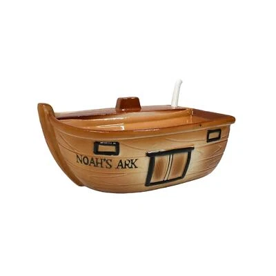 Cuenco de condimentos vintage de azúcar/sal/especias Enesco Noah’s Ark con cuchara. Foto 1 de 4