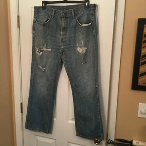 Levi's 559 Herren Jeans Größe 36 x 30 Relaxed Straight Leg Medium Wash Distressed - Bild 1 von 5