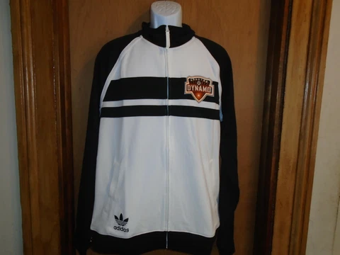 Houston Dynamo MLS Adidas Men's Full Zip Warm Up Track Jacket Size Large NWT Cover