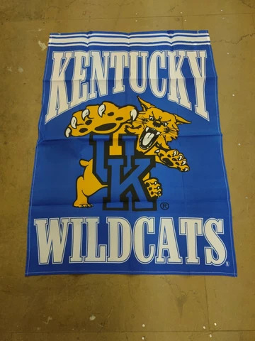 Officially Licensed NCAA Kentucky Wildcats Team Logo 28"x 40" House Banner Blue Cover