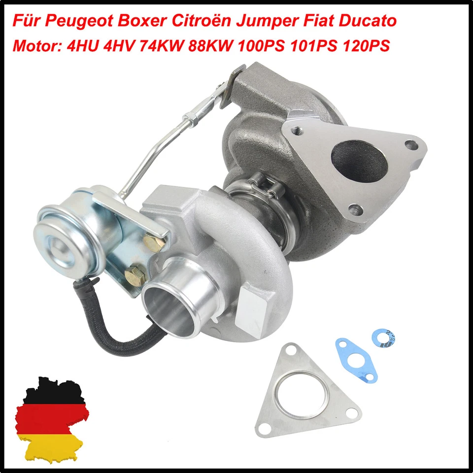 Turbolader für Citroën Jumper Peugeot Boxer 2.2 HDi 100 120 2.2D 0375.K7 74/88KW - Bild 1 von 4