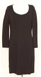 AKRIS PUNTO BERGDORF GOODMAN Exclusive Elegant Sexy Black Dress SZ 10 - Picture 1 of 5