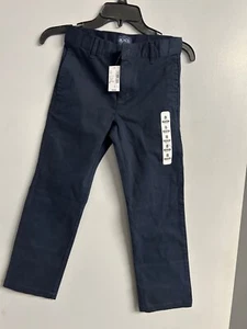 Boys Navy Blue Childrens Place Cotton Chino Pants, Size 8 - Picture 1 of 3