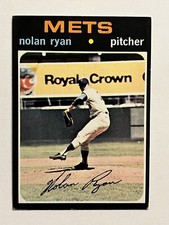 🟦💥Nolan Ryan💥🟧1971 Topps #513 New York Mets 3rd Year Baseball Card