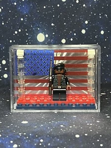Minifigure Display Case For Custom Lego Huey P. Newton MINIFIG INCLUDED - Picture 1 of 3