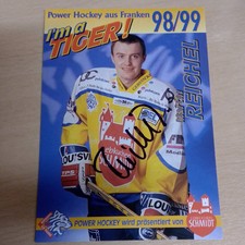 DEL autograph card 1998/99 Nuremberg ICE Tigers signed Martin Reichel