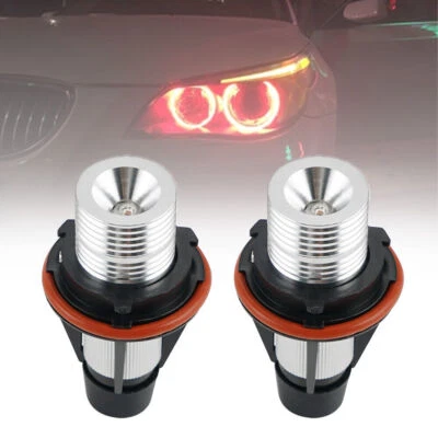 Fits For BMW 650i 2006-2007 760Li 2003-2007 LED Angel Eyes Bulbs Ring Marker Red - Image 1 of 4