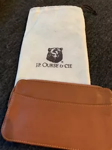 J P Ourse & Cie. Brown Pouch. Brand New With Bag - Picture 1 of 2