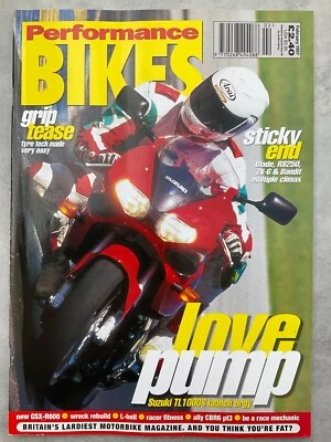 Performance Bikes Magazine - February 1997 - TL1000S, GSX-R600, Blade, RS250 - Image 1 of 4