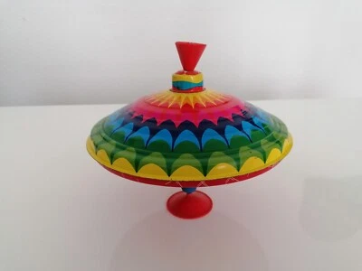 LBZ Zirndorf Vintage Blechspielzeug Brummkreisel 60er Western Germany Kreisel - Bild 1 von 4