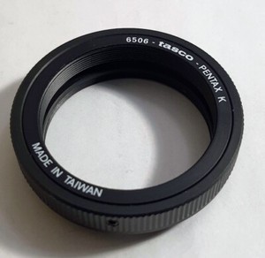 T2 T-Mount Lens to Pentax SLR DSLR PK K Mount Lens Mount Adapter T2-PK 6506