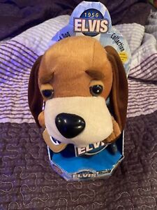 Elvis 1956 Hound Dog Collection Singing Plush Toy Blue Suede Shoes Untested
