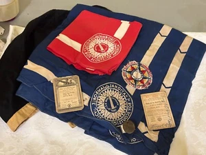 1937 Boy Scouts National Jamboree Patch neckerchiefs certificate Gov Brewster ME - Picture 1 of 5