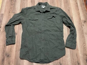 Amazon Essentials Shirt, Men's Size Medium, Green, Button Up, Long Sleeve - Picture 1 of 10