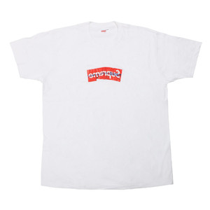 supreme x cdg split box logo tee